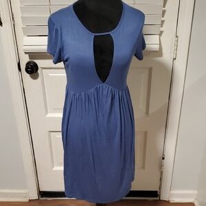 Derek Heart Blue Mini Dress